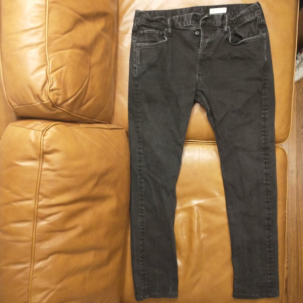 ALLSAINTS Cigarette Jeans Black Wash - 34W x 30L
